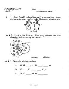 Sunshine Math 2