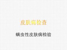 宠物疾病诊疗-皮肤病检查--螨虫性皮肤病检验