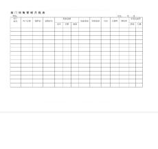 部門銷售管理月報表