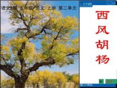 【小学 五年级语文】(语文S版)五年级语文上册课件 西风胡杨22 2 共（29页）