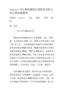Capture_NX2基礎(chǔ)教程