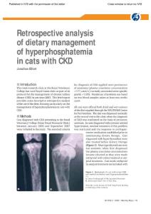 回顾性分析食物控制慢性肾衰猫的高磷血症