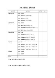头痛评分