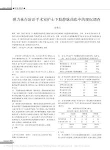 彈力襪在防治手術室護士下肢靜脈曲張中的現(xiàn)況調(diào)查