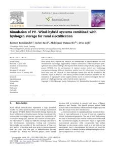 simulation of PV-Wind-hybrid systems combined with hydrogen stotage for rural electrification