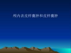 表皮样囊肿和皮样囊肿(共23张PPT)