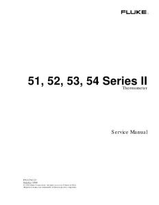 Fluke 50 系列II 溫度計維修手冊（英文）