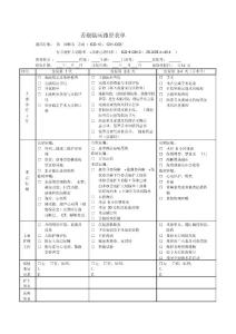 舌癌临床路径表单