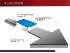 3d箭头ppt图表