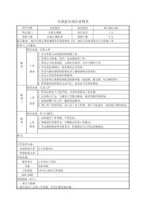 行政前台岗位说明书(含KPI)