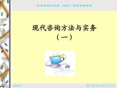 咨詢工程師考試-咨詢方法與應用1