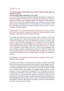 外國學生寫的GRE作文C-藝術類