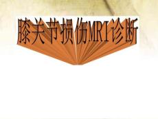 膝关节损伤MRI诊断
