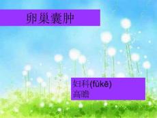 讲卵巢囊肿