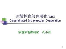 弥散性血管内凝血ppt课件