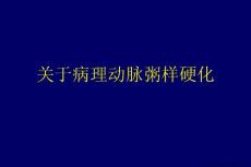 病理动脉粥样硬化