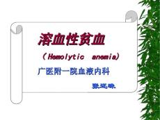 本科课件 溶血性贫血