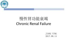慢性肾功能衰竭的定义