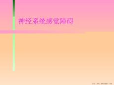 神经系统感觉障碍