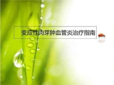 变应性肉芽肿血管炎治疗指南PPT