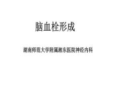 脑血栓形成相关课件
