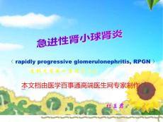 急进性肾小球肾炎