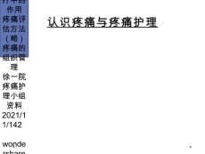 认识疼痛与疼痛护理