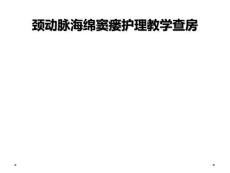 颈动脉海绵窦瘘护理教学查房