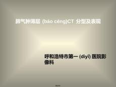 肺气肿分型