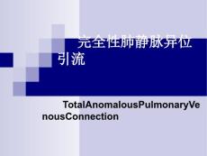 完全性肺静脉异位引流