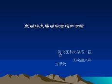 主动脉夹层动脉瘤超声诊断