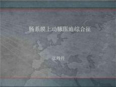 肠系综合征膜上动脉压迫综合征