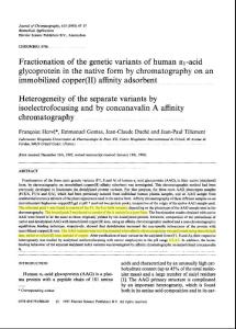 Fractionation of the genetic variants of human al-acid