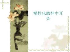 慢性化脓性中耳炎-课件