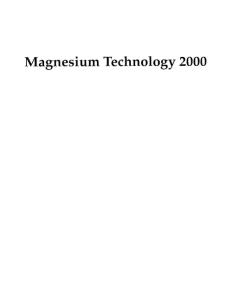 Magnesium Technology 2000