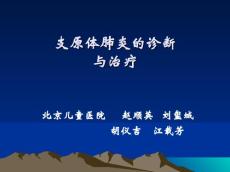 重症支原体肺炎肺炎