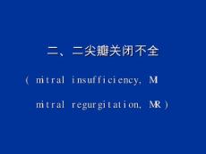 2.二尖瓣关闭不全