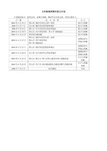 地理试题习题练习题考试题七年级七年级地理期末复习计划