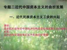 近代中國民族工業(yè)的興起