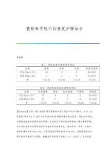 寰枢椎半脱位的康复护理体会