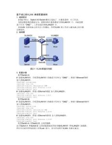3100 4 基于端口的VLAN典型配置舉例