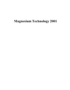 Magnesium Technology 2001