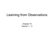 《人工智能》课程教学课件 ch18 Learning from Observations(26P)