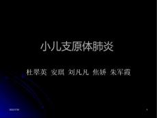 小儿支原体肺炎