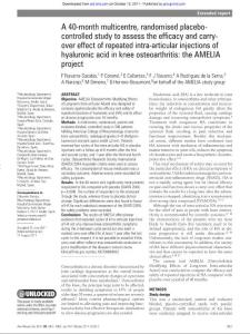 透明质酸A 40-month multicentre, randomised placebocontrolled
