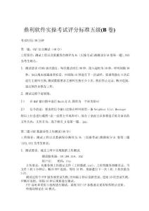 鼎利軟件實操考試試題b卷