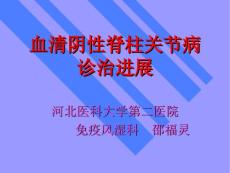 血清阴性脊柱关节病