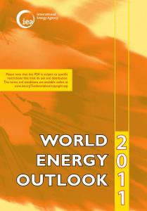 2011世界能源展望英文版(WORLD ENERGY OUTLOOK 2011)