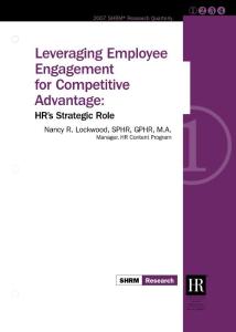 Leveraging employee engagement for competitive advantage