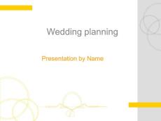 婚礼计划－婚庆主题PPT模板下载